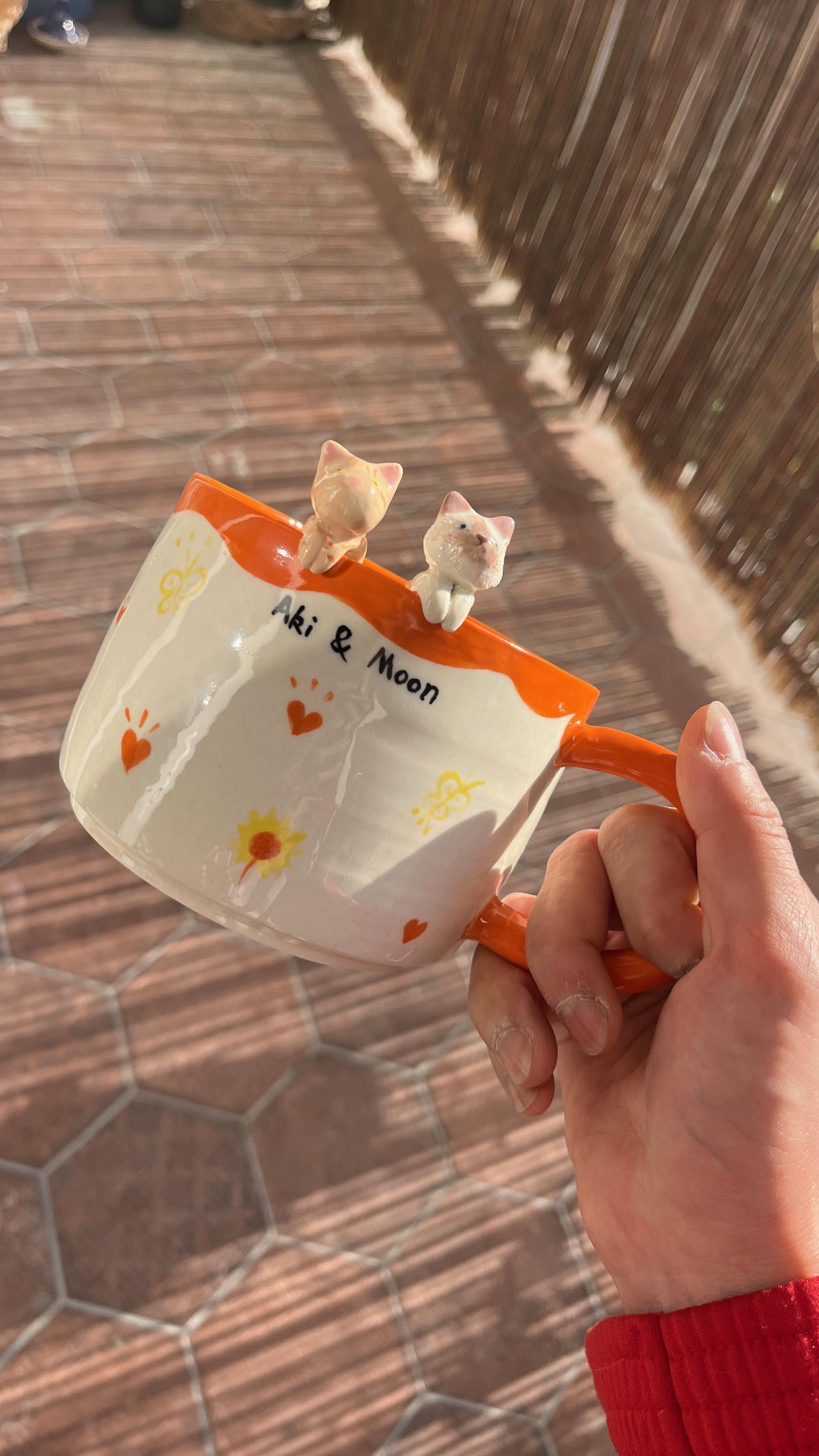 Custom Pet Mug, Handmade Ceramic Coffee Mug, Personalized Cat Mug, Pet Birthday Gift, Birthday Gift, Lover Gift,Pet Cat Doodle Cup,Cute Cup