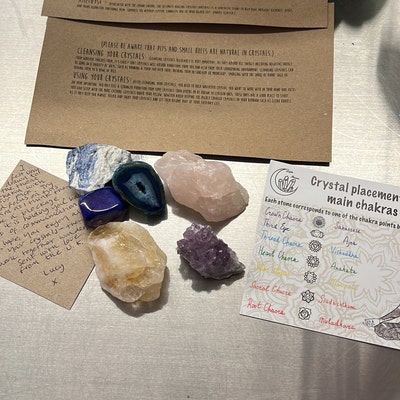 Intuitively Chosen Crystals Raw Crystals Beginners Crystal Set
