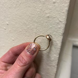 Mood Ring, 14kt Gold, Color Changing Stone