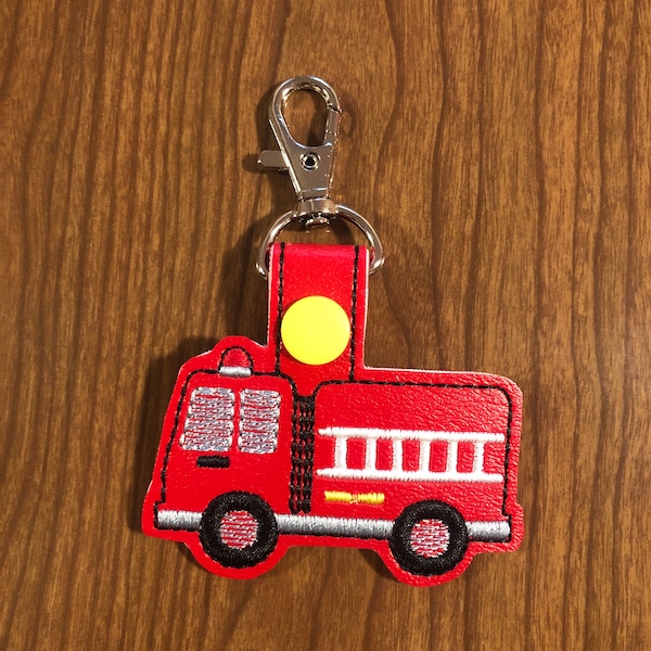 Fire Truck Keychain, Fire Truck Key Chain, Fire Truck Keyring, Fire ...