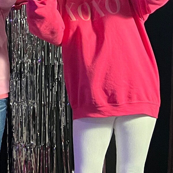 Valentine’s Day XOXO Round Neck Drop Shoulder Sweatshirt