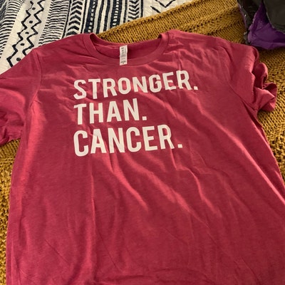 Stronger Than Cancer Distressed Unisex Crewneck Sweatshirt Stronger Than Cancer Distressed Unisex Crewneck Sweatshirt