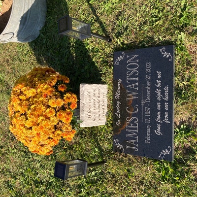 Memorial Stone for Mom Dad, Personalized in Loving Memory Memorial ...