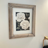 Crmotu Botanische Wandkunst – Gerahmte Leinwand, 40,6x61 Cm, Grüne Blätter, Vintage-Stil, Für Wohnzimmer & Schlafzimmer