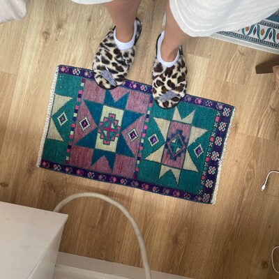 Pink Turkish Rug Vintage Oushak Rug 5x7 Rug 4x6 Rug - Etsy