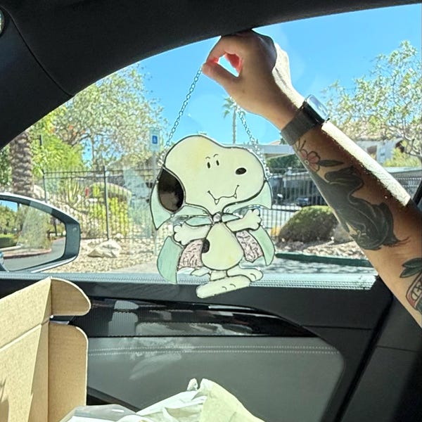 Park Ranger Snoopy Suncatcher - Peanuts Stained Glass National Park ...