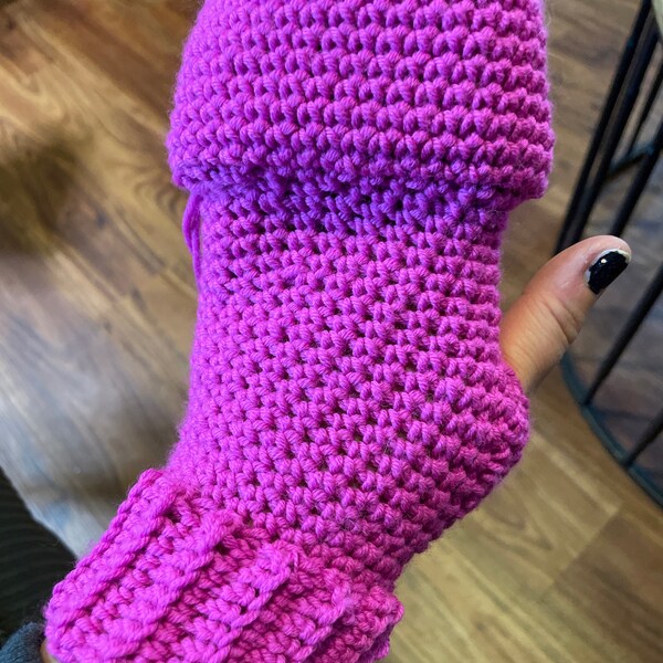 Easy Adjustable Glittens - PDF Crochet Pattern - Instant Download - Etsy