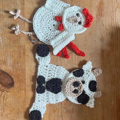 Crochet Pattern Farm Animal Patterns INSTANT PDF DOWNLOAD Crochet ...
