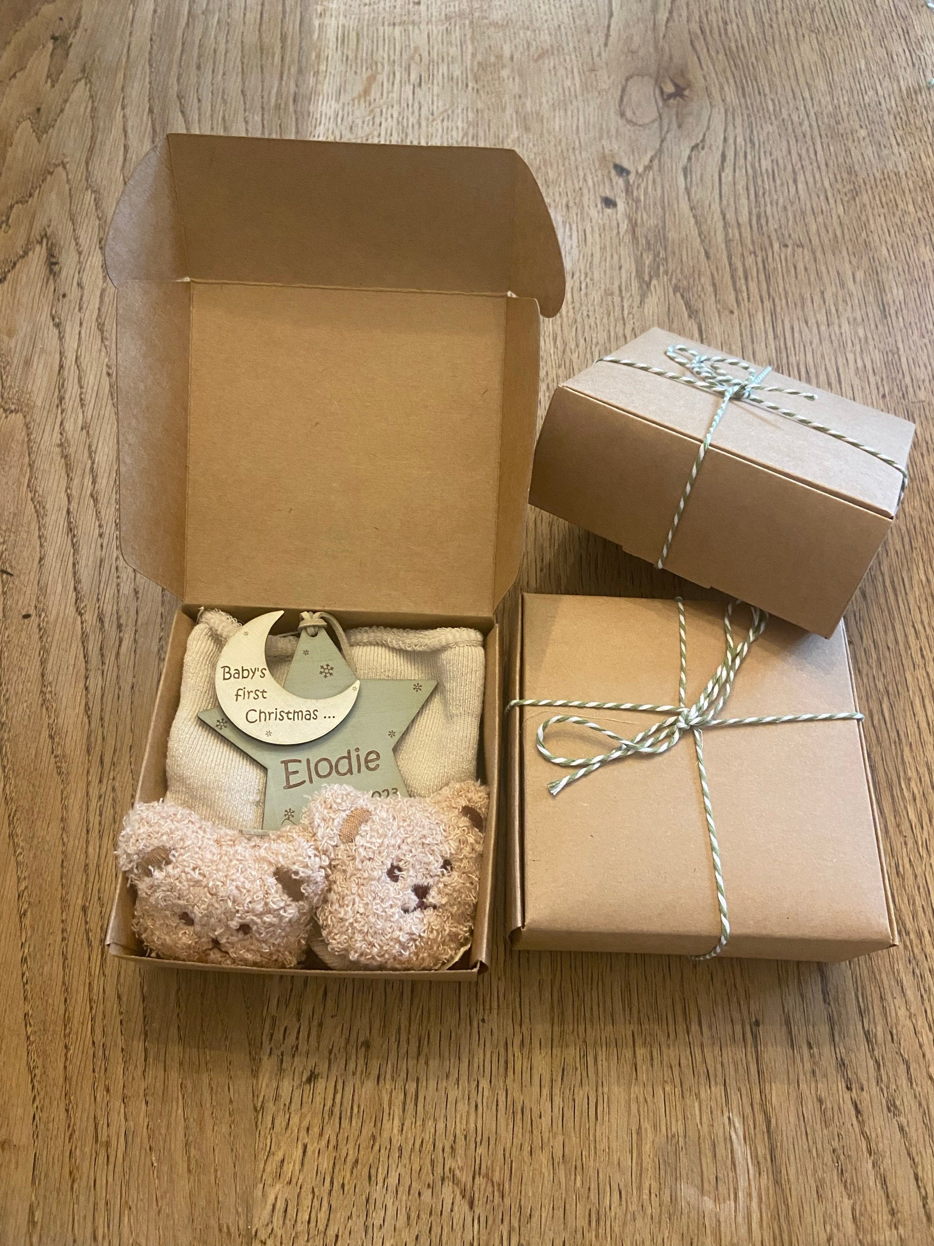 Baby&#39;s first Christmas gift box for baby Christmas gift for baby Christmas bauble Christmas tree bauble gift for new mum and dad baby gift