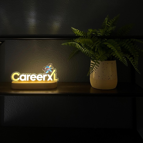 Custom Logo Light Lamp, Corporate Gifts, Wood Business Logo Night Light ...