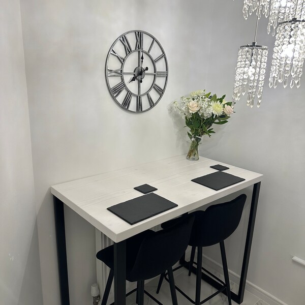 Grey Stone Breakfast Bar, Kitchen Table, Kitchen Worktop Table With ...