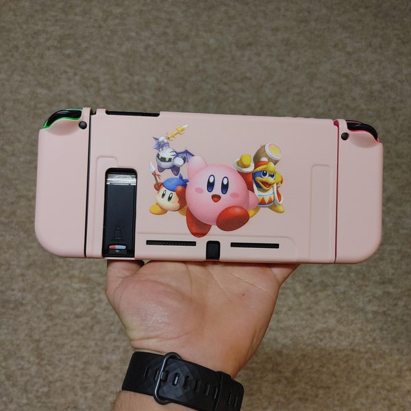 Custom Kirby Switch Case | Nintendo Switch Case | Sleepy Kirby Switch ...