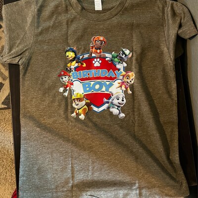 Paw Patrol Birthday Shirt, Patrol Birthday Family Shirt, Custom Paw ...