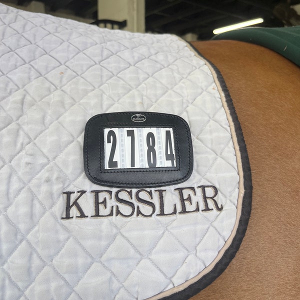 Leather Halter Thoroughbred - Brass Fittings with Engraved Horse Nameplate
