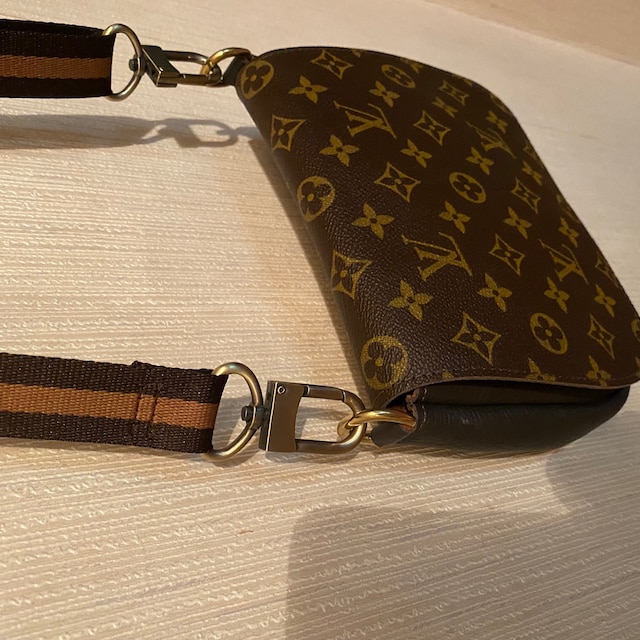 One Clip Shoulder / Crossbody Strap for Pochette Accessoires and More - 3 Colors Honey Burgundy / 140cm / 55 (XL Size)