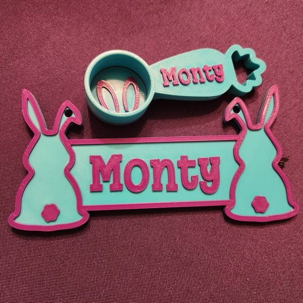 View of Personalized Dog Crate Sign, Custom Kennel Nameplate, Toy Box Sign ...