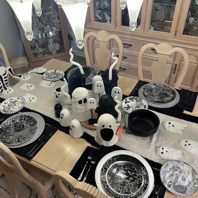 ハロウィン★食器set Halloween Nights Gothic Plate Set | Autumn Dinnerware | Elegant