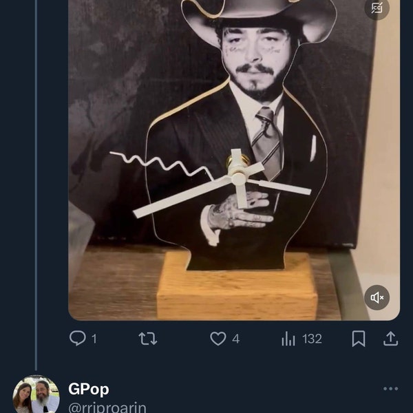 Dwayne Johnson the Rock Clock - Etsy