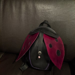 Leather Backpack Pattern PDF the Ladybug by - Etsy