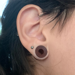 Saba Wood Concave Tunnels 00G 1 & 1/2 Inch Sold in - Etsy