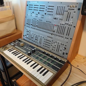 Behringer 2600 Stand / 8u Desktop Synth Rack / Solid Oak Stand for