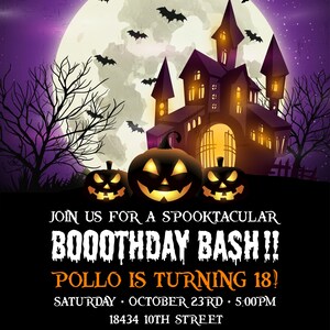 Kids Halloween Party Invite Halloween Birthday Invitation Etsy 日本