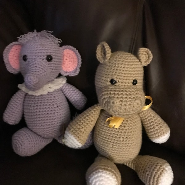 Baby Elephant Amigurumi Crochet Pattern PDF Doll Not Included - Etsy