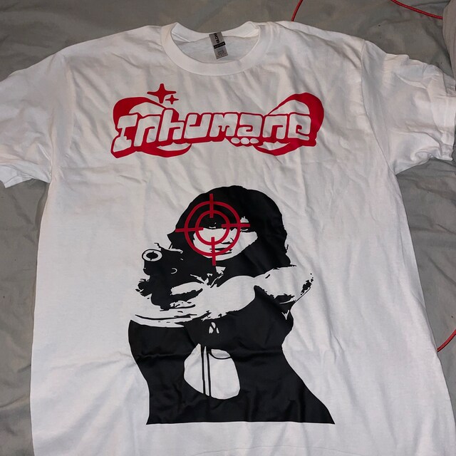 Inhumane Y2k Shooter Tee (RED) - Etsy Inhumane Y2k Shooter Tee (RED) - Etsy