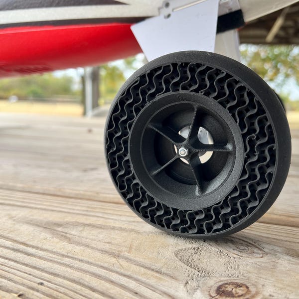 KIN Next Gen Wheels - Airless Tires - Bush Style - Compatible With E ...