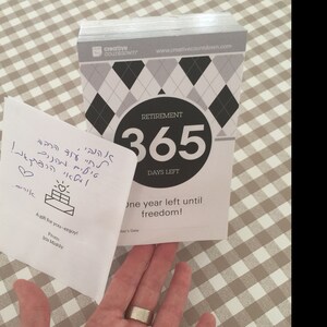 365 day countdown to retirement tear off calendar 1 year etsy canada