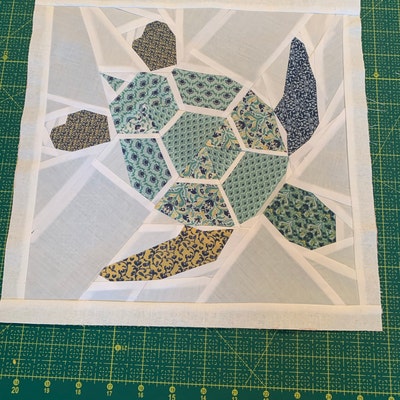 Turtle 2.0 Foundation Paper Piecing Pattern Swimming Hawaii Tropical ...