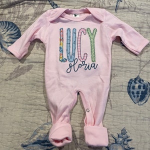 Boy Girl Twin Coming Home Outfits Pink and Blue Footed - Etsy