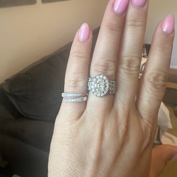 1ct Solitaire Engagement Ring for Women Gold Stacking Iconic Leaf Ring ...