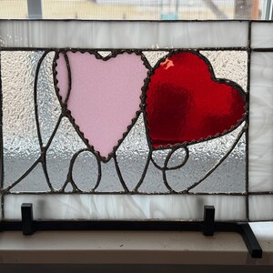 Two Hearts, One Love Stained Glass PDF Pattern - Etsy