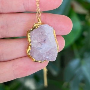 Customer photo from Erika, Large Statement Necklace Mystery Box, Raw Gemstone Pendant