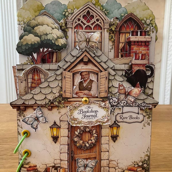 Bookshop Layered Scene Journal Kit | Printable Journaling Project ...