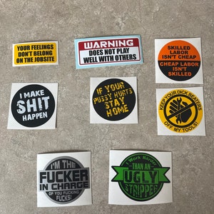 Weld Fast Eat A** Sticker - 2 Inch Funny Blue Collar Hardhat Decal