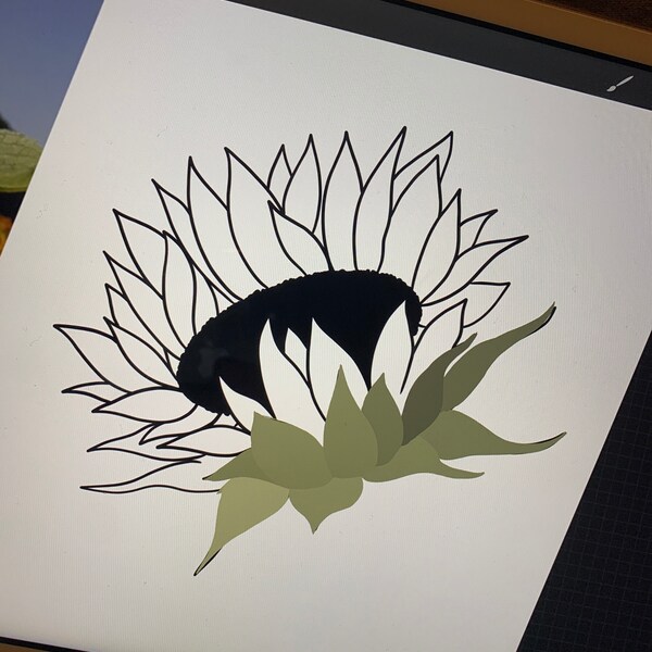 Sunflower Procreate Stamps | 10 Sunflowers Procreate Brushes | Floral ...