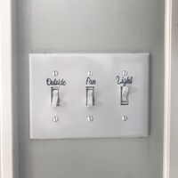 Custom Light Switch Labels // Light Switch Stickers // Light Plate Labels // Rental House Labels ...
