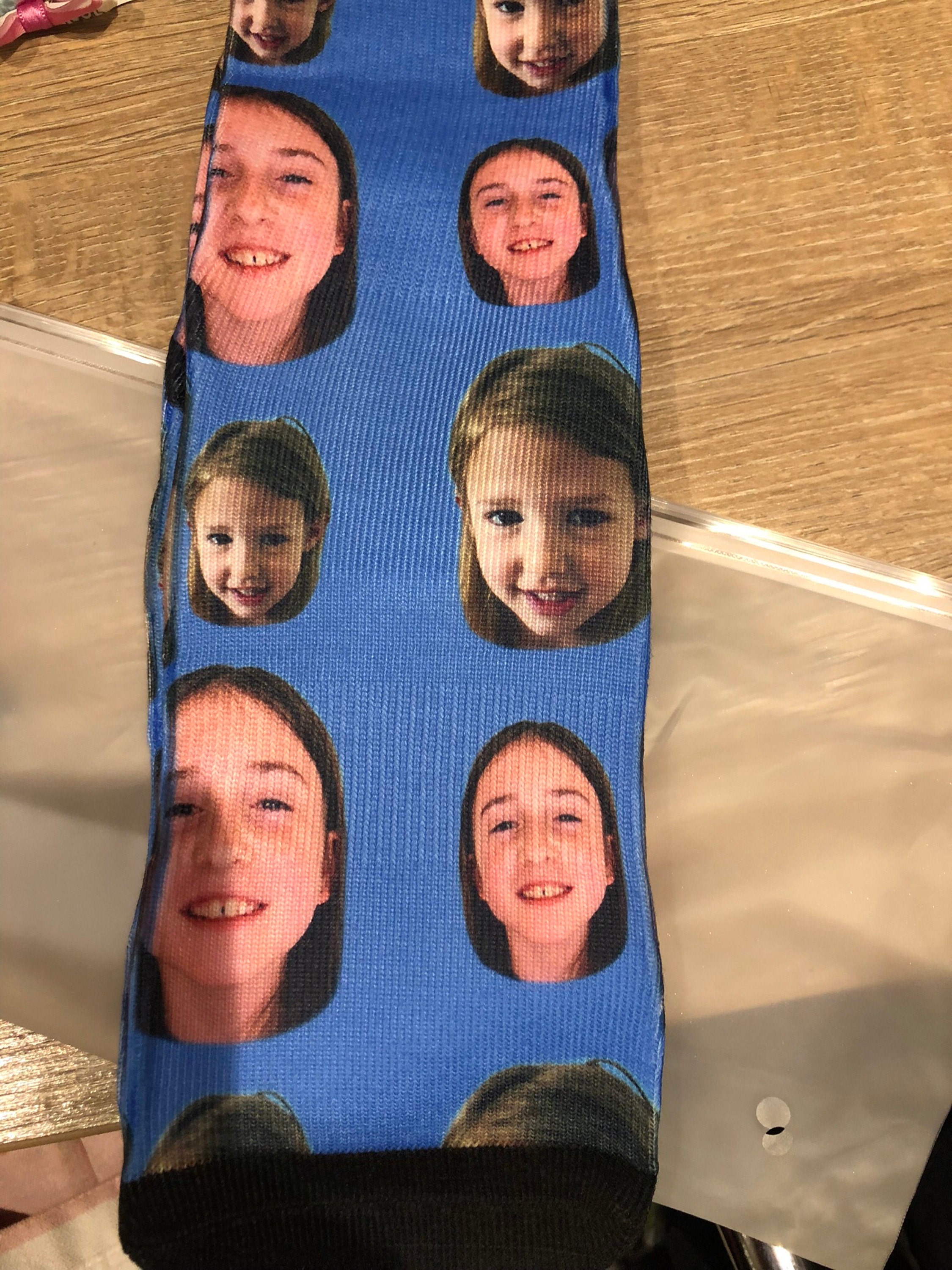 Custom Face Socks Printed With Loved Ones Face Make A Fantastic Unique Personalised Gift