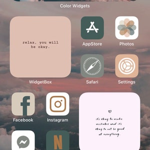 Autumn Boho Icon Theme Pack Ios 14 App Covers Etsy