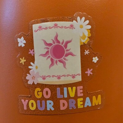 Go Live Your Dream - Rapunzel (Tangled) Bumper Sticker