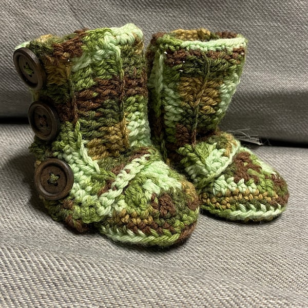 Crochet Pattern - Baby Wrap Boot - Boy - Girl - Instant Download - PDF ...