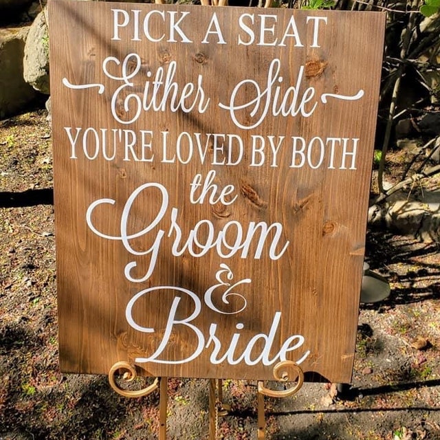Pick a seat…” (easel) – Crafted Charm LLC