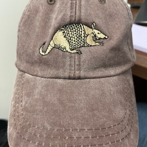 ARMADILLO HAT One Embroidered Men Women Wildlife Baseball Cap