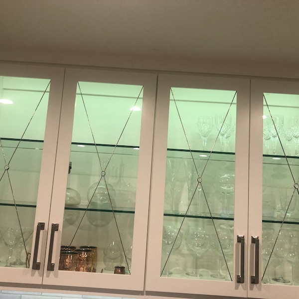 Upgrade Your Cabinet Doors With Custom Art Glass | Handcrafted Leaded ...