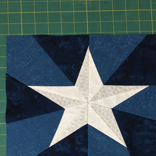 Pattern: Spinning 5-point Star Quilt Block - Etsy pattern-spinning-5-point-star-quilt-block-etsy
