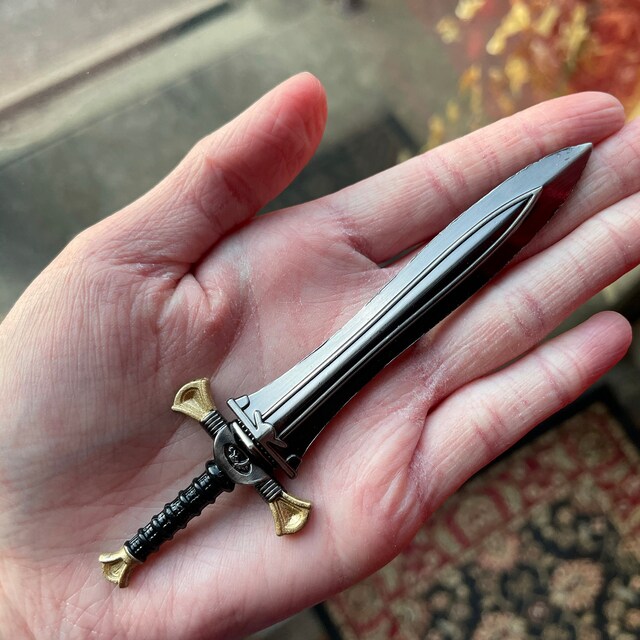 1/6 Scale Miniature Sword Fantasy Barbarian Solid Metal Weapon - Etsy