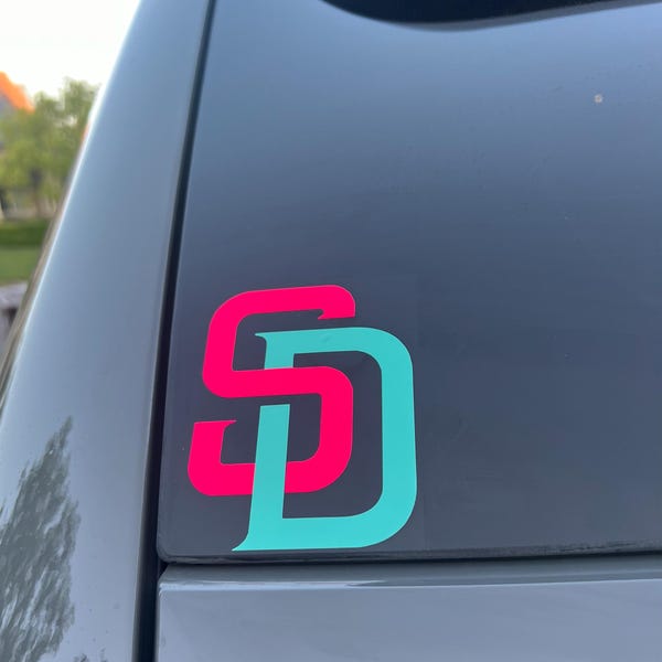 San Diego Padres MLB Team Logo Vinyl Die-Cut Decal Sticker - Official Team Merchandise