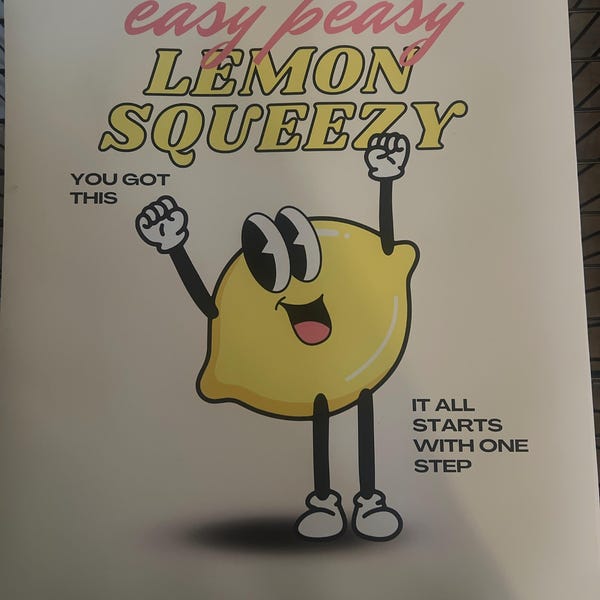 Easy Peasy Lemon Squeezy, Printable Classroom Poster, Digital Prints ...